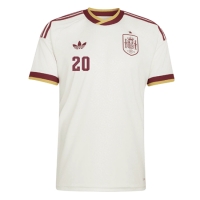 Camiseta España Pedri Gonzalez #20 Segunda Equipación Replica Mundial 2026 mangas cortas